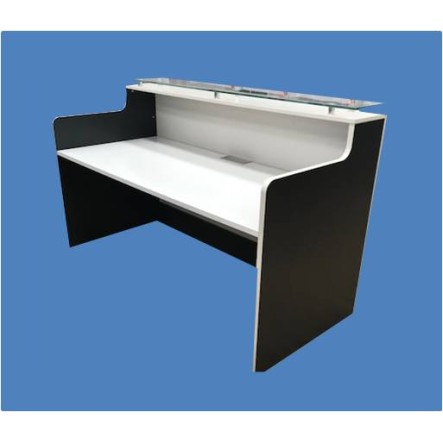 Classic Reception Desk White & Black