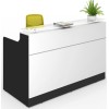 Classic Reception Desk White & Black