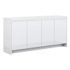 Counter Credenza Hinged Door Gloss White