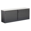 Reception Counter Buffet - Metallic Grey