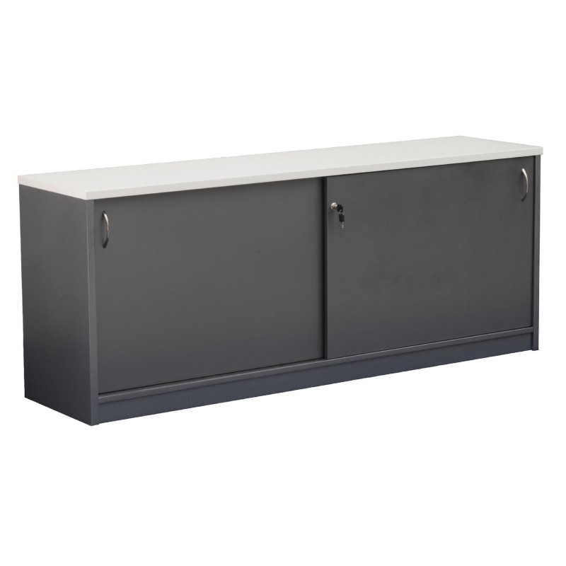 Reception Counter Buffet - Metallic Grey
