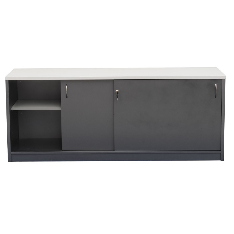 Reception Counter Buffet - Metallic Grey