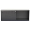Reception Counter Buffet - Metallic Grey