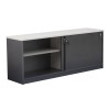 Reception Counter Buffet - Metallic Grey