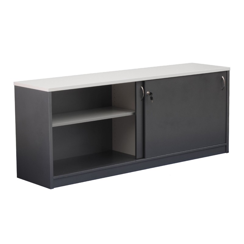 Reception Counter Buffet - Metallic Grey
