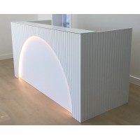 Ava Reception Desk in Polar White Ava Reception Desk in Polar White