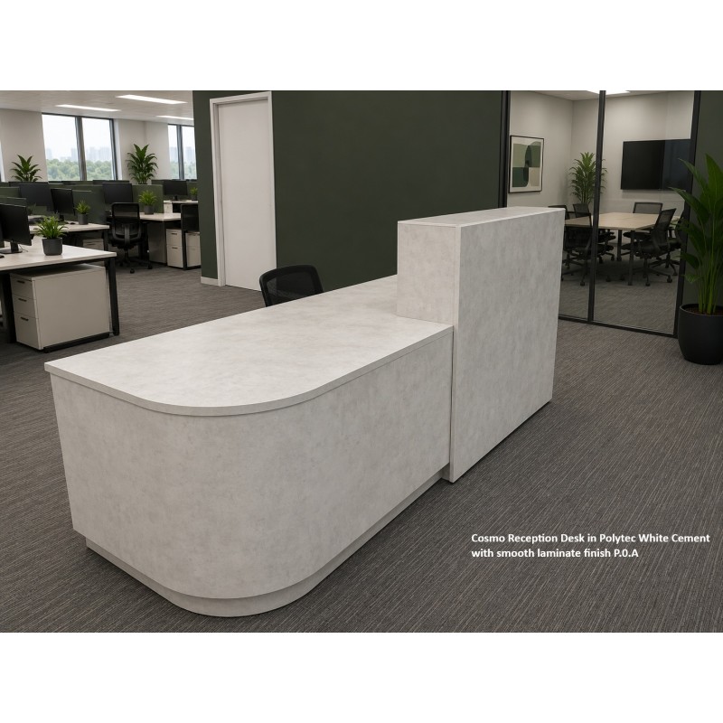 Cosmo Reception Desk CHOICE OF COLOURS & CUSTOM SIZES AVAILABLE