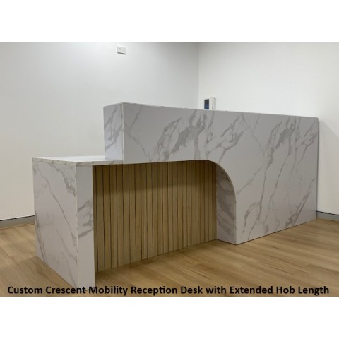 Crescent Mobility Reception Desk HUGE CHOICE OF COLOURS & CUSTOM SIZES AVAILABLE