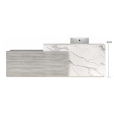 Hilton Reception Desk CHOICE OF COLOURS & CUSTOM SIZES AVAILABLE