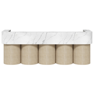 Ines Reception Desk CHOICE OF COLOURS & CUSTOM SIZES AVAILABLE