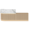 Jupiter Reception Desk CHOICE OF COLOURS & CUSTOM SIZES AVAILABLE  
