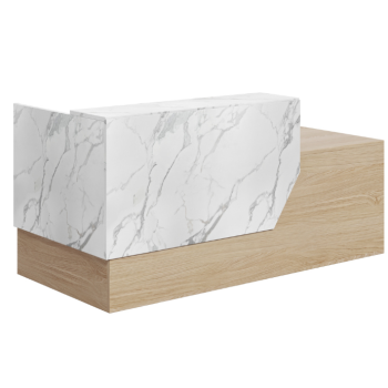 Mies Covet Marble Customisable Reception Desk HUGE CHOICE OF COLOURS & CUSTOM SIZES AVAILABLE