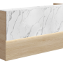 Mies Avalanche Marble Customisable Reception Desk HUGE CHOICE OF COLOURS & CUSTOM SIZES AVAILABLE