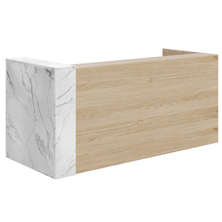 Mies Boxer Marble Customisable Reception Desk HUGE CHOICE OF COLOURS & CUSTOM SIZES AVAILABLE