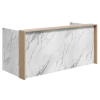 Mies Full Frame Marble Customisable Reception Desk HUGE CHOICE OF COLOURS & CUSTOM SIZES AVAILABLE