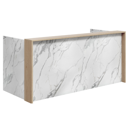 Mies Full Frame Marble Customisable Reception Desk HUGE CHOICE OF COLOURS & CUSTOM SIZES AVAILABLE