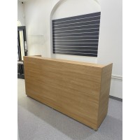 Mies Modular Reception Desk in Elegant Oak