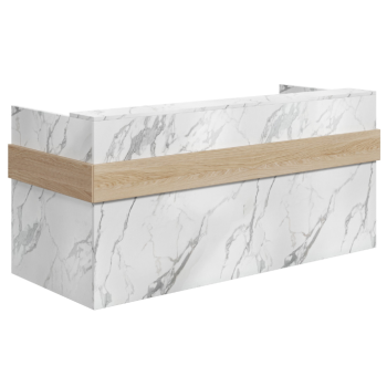Mies Ribbon Marble Customisable Reception Desk HUGE CHOICE OF COLOURS & CUSTOM SIZES AVAILABLE