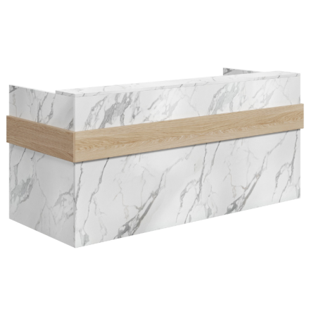 Mies Ribbon Marble Customisable Reception Desk HUGE CHOICE OF COLOURS & CUSTOM SIZES AVAILABLE