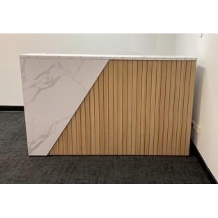 Mies Summit Marble/Inkline Customisable Reception Desk HUGE CHOICE OF COLOURS & CUSTOM SIZES AVAILABLE