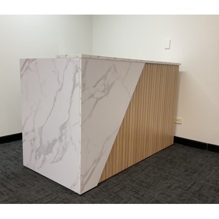 Mies Summit Marble/Inkline Customisable Reception Desk HUGE CHOICE OF COLOURS & CUSTOM SIZES AVAILABLE