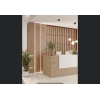 Mies Waterfall Customisable Reception Desk HUGE CHOICE OF COLOURS & CUSTOM SIZES AVAILABLE