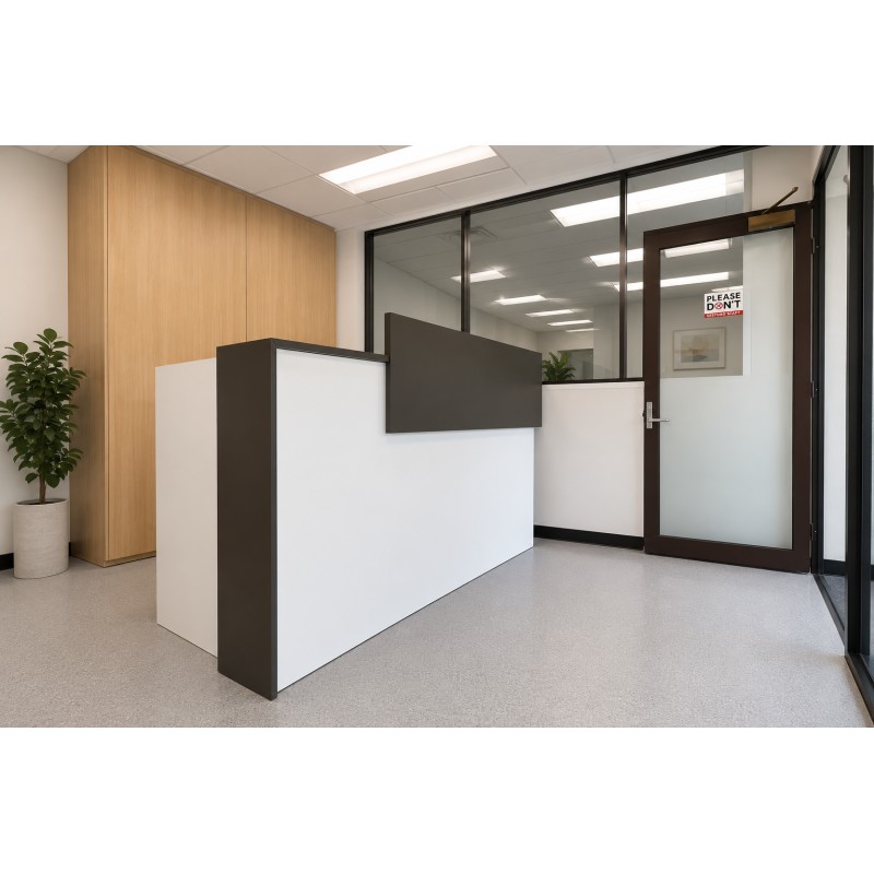 Mies Selectric Sit Stand Reception Desk HUGE CHOICE OF COLOURS & CUSTOM SIZES AVAILABLE