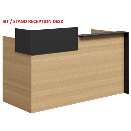 Mies Selectric Sit Stand Reception Desk HUGE CHOICE OF COLOURS & CUSTOM SIZES AVAILABLE