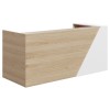 Mies Bevel End Customisable Reception Desk HUGE CHOICE OF COLOURS & CUSTOM SIZES AVAILABLE