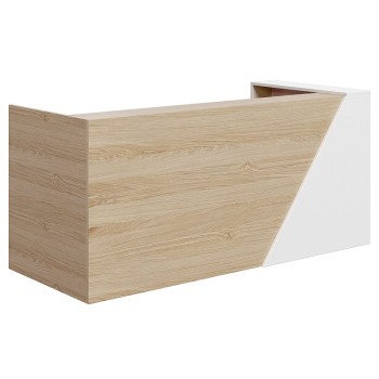 Mies Bevel End Customisable Reception Desk HUGE CHOICE OF COLOURS & CUSTOM SIZES AVAILABLE