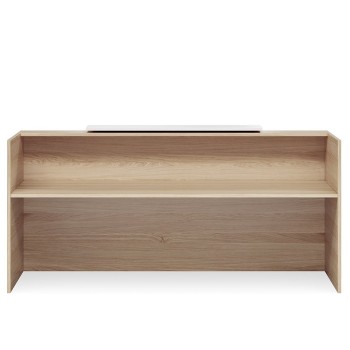 Mies Waterfall Customisable Reception Desk HUGE CHOICE OF COLOURS & CUSTOM SIZES AVAILABLE