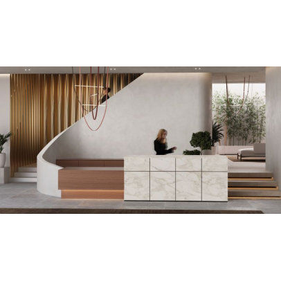Rokko Reception Desk CHOICE OF COLOURS & CUSTOM SIZES AVAILABLE