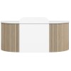 Roxi Front Panel Reception Desk CHOICE OF COLOURS & CUSTOM SIZES AVAILABLE