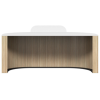 Roxi Front Panel Marble Reception Desk CHOICE OF COLOURS & CUSTOM SIZES AVAILABLE