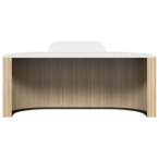 Roxi Front Panel Marble Reception Desk CHOICE OF COLOURS & CUSTOM SIZES AVAILABLE
