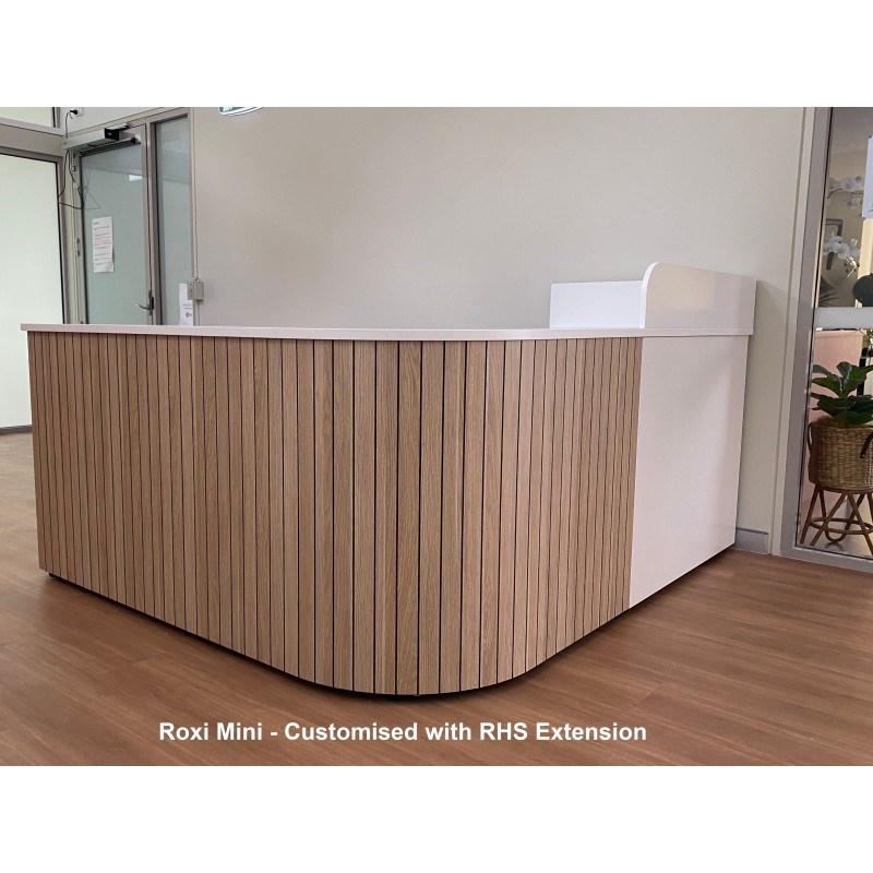 Roxi Mini Marble Reception Desk CHOICE OF COLOURS & CUSTOM SIZES AVAILABLE