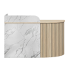 Roxi Mini Marble Reception Desk CHOICE OF COLOURS & CUSTOM SIZES AVAILABLE