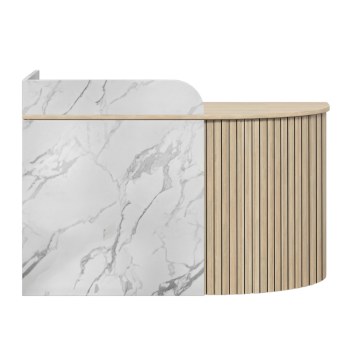 Roxi Mini Marble Reception Desk CHOICE OF COLOURS & CUSTOM SIZES AVAILABLE
