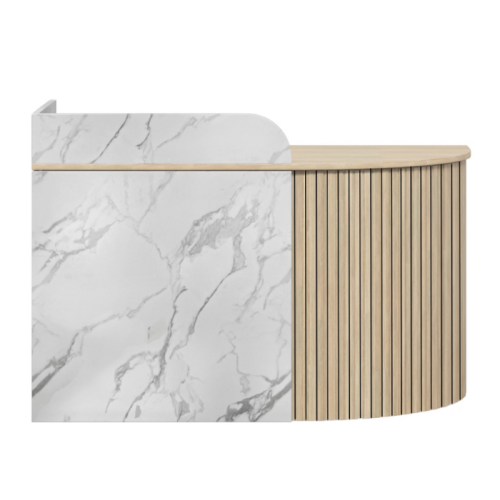 Roxi Mini Marble Reception Desk CHOICE OF COLOURS & CUSTOM SIZES AVAILABLE