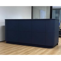 Skylar Reception Desk in Laminex French Navy