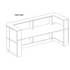 Skylar Reception Desk CHOICE OF COLOURS & CUSTOM SIZES AVAILABLE