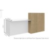 Split Reception Desk HUGE CHOICE OF COLOURS & CUSTOM SIZES AVAILABLE