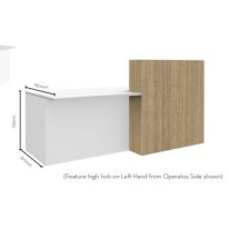 Split Reception Desk HUGE CHOICE OF COLOURS & CUSTOM SIZES AVAILABLE