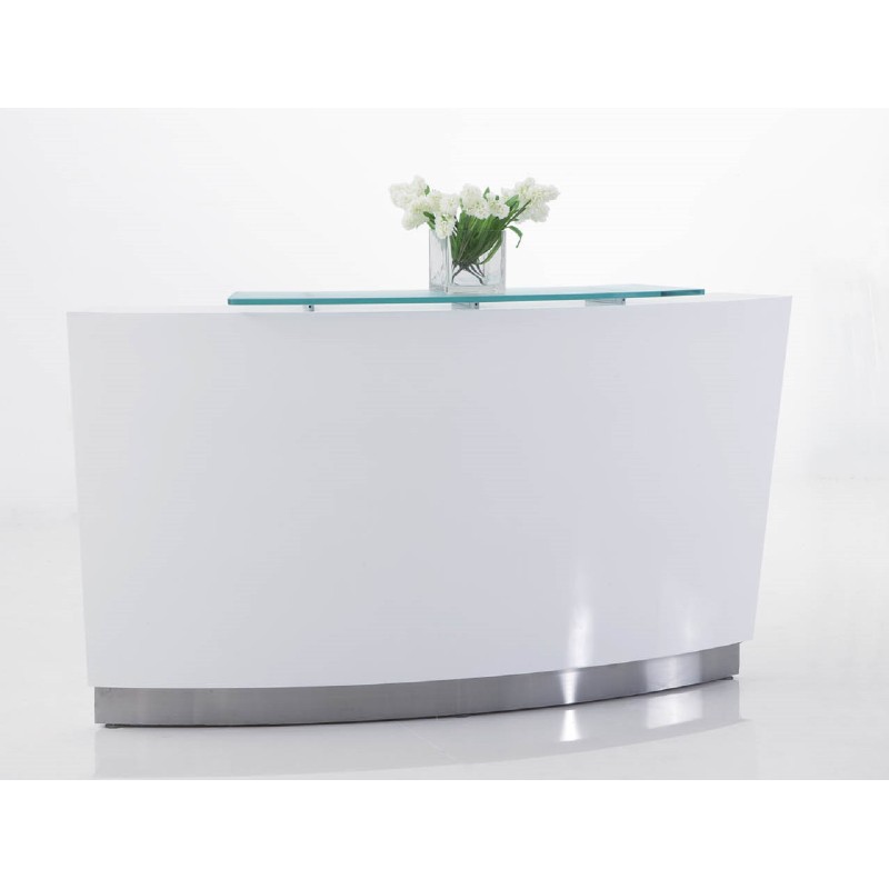 Evo Reception Desk Gloss White