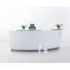 Evo Reception Desk Gloss White 2 Piece