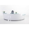 Evo Reception Desk Gloss White 3 Piece