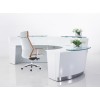 Evo Reception Desk Gloss White 3 Piece