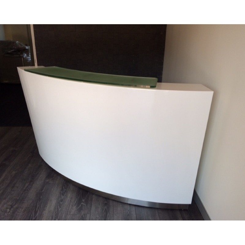 Evo Reception Desk Gloss White