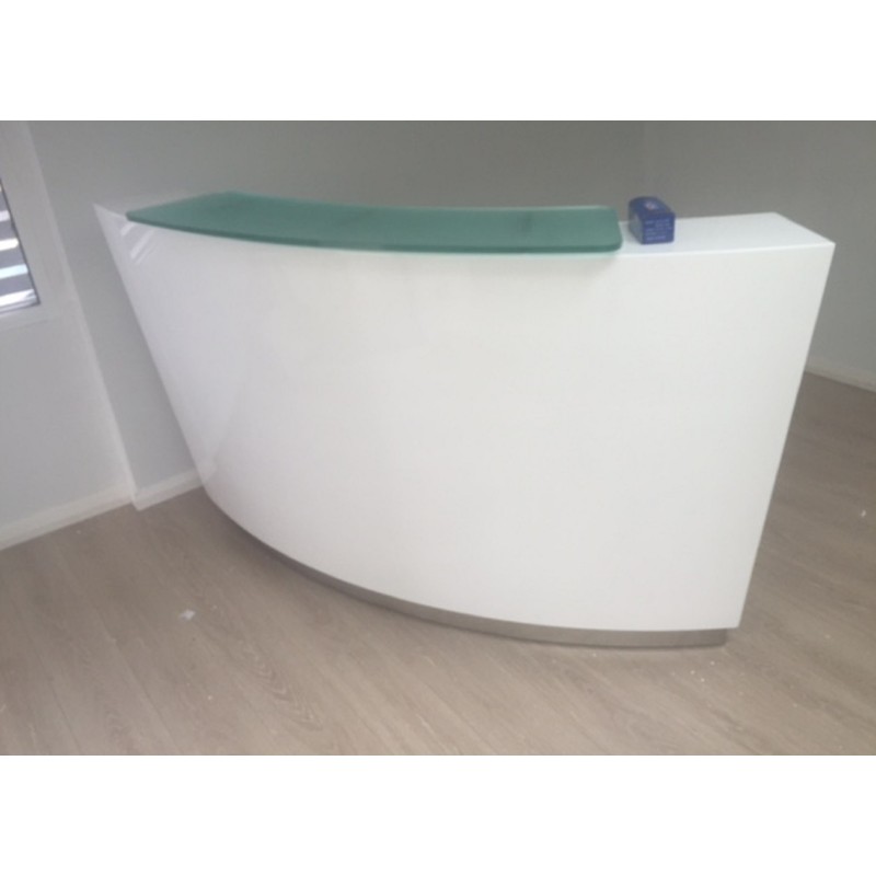Evo Reception Desk Gloss White