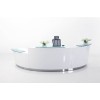 Evo Reception Desk Gloss White 3 Piece